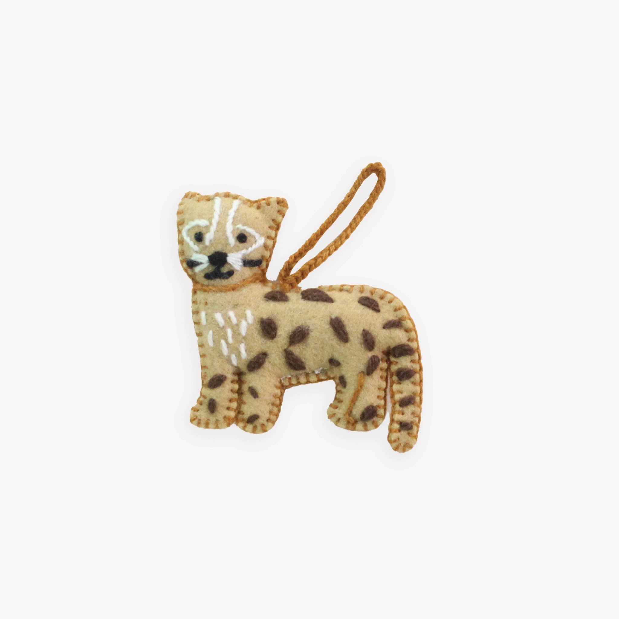 Hand Embroidered Ornament - Cheetah – Balderson Village Cheese Store