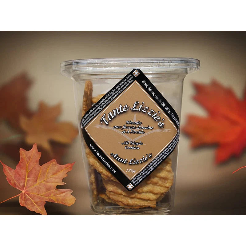 Aunt Lizzie's - Maple All Butter Cookies-Cookies & Biscuits-Balderson Village Cheese Store