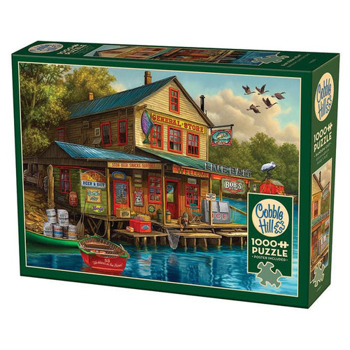 Bob's Bear & Bait Puzzle-Jigsaw Puzzles-Balderson Village Cheese Store