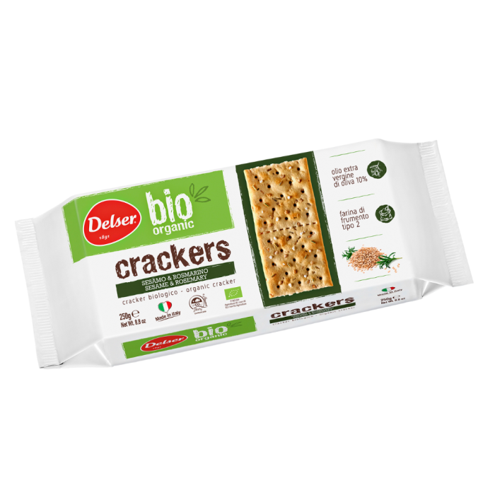 Delser Organic Cracker Sesame & Rosemary