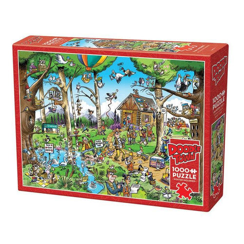 DoodleTown: Birdwatcher's Paradise Puzzle-Jigsaw Puzzles-Balderson Village Cheese Store