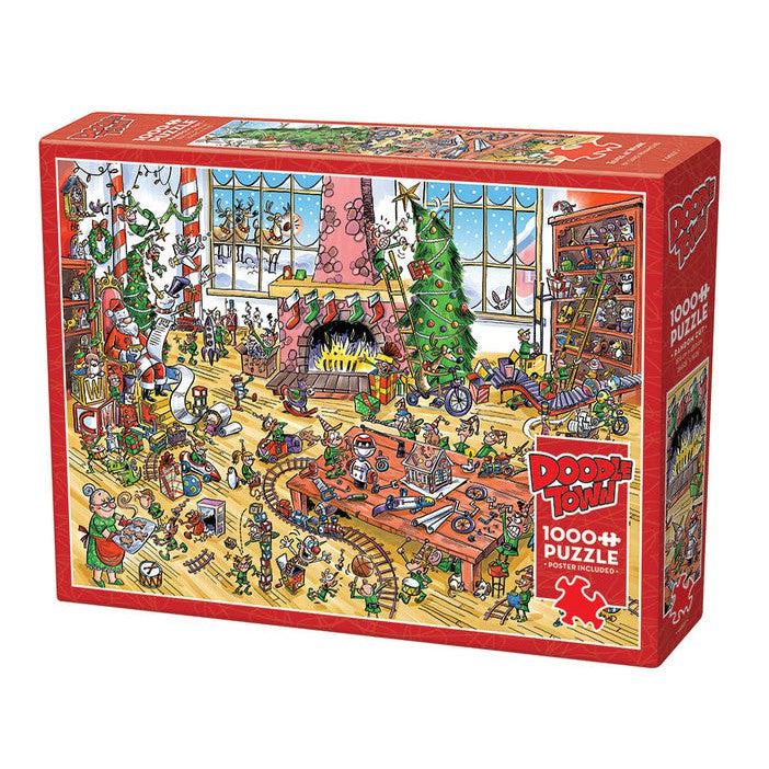 DoodleTown: Elves at Work Puzzle-Jigsaw Puzzles-Balderson Village Cheese Store