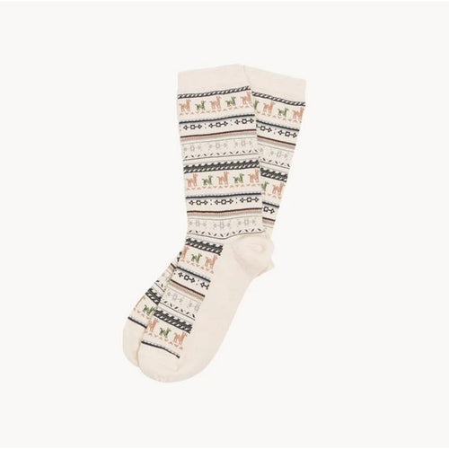 Print Alpaca Socks-Socks-Balderson Village Cheese Store