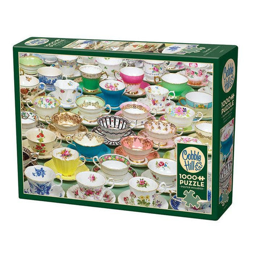 Teacups Puzzle-Jigsaw Puzzles-Balderson Village Cheese Store