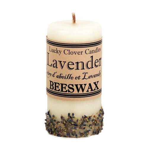 Lavender Beeswax Candles - 2"x 4"-Coffee-Balderson Village Cheese Store